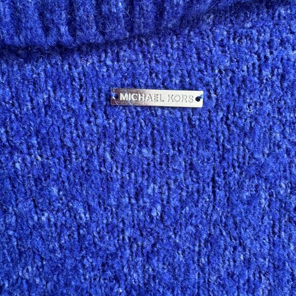 MICHAEL Michael Kors Long Sleeve Cowl Neck Wool Blend Hi-Lo Sweater Size L. - Picture 8 of 9
